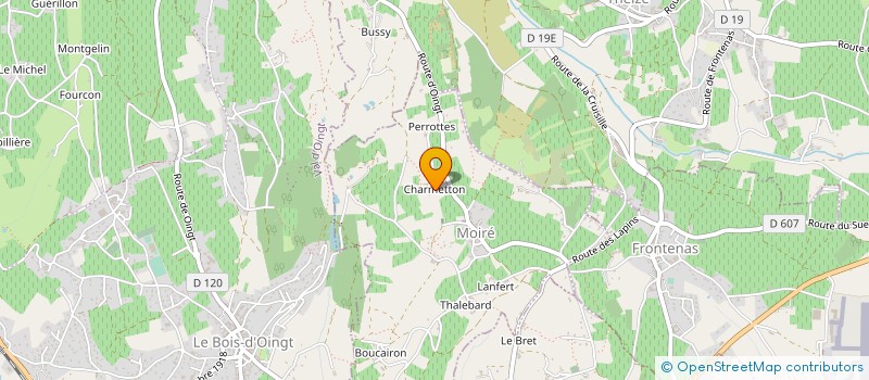 localisation de l'entreprise MADAME VIRGINIE WARROT  MOIRE