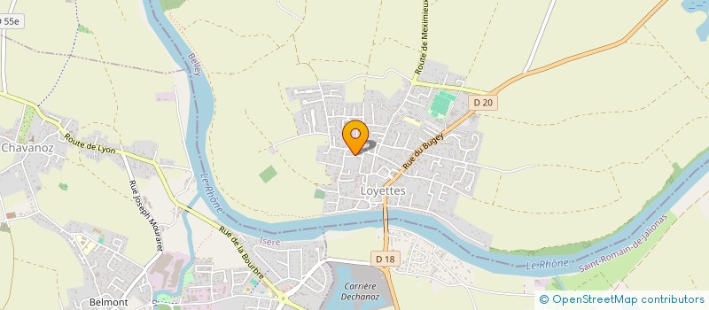 localisation de l'entreprise MADAME VIRGINIE WERLE  LOYETTES