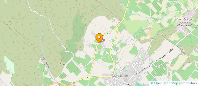 localisation de l'entreprise MADAME VIRGINIE WIEGAND  MONTBAZIN