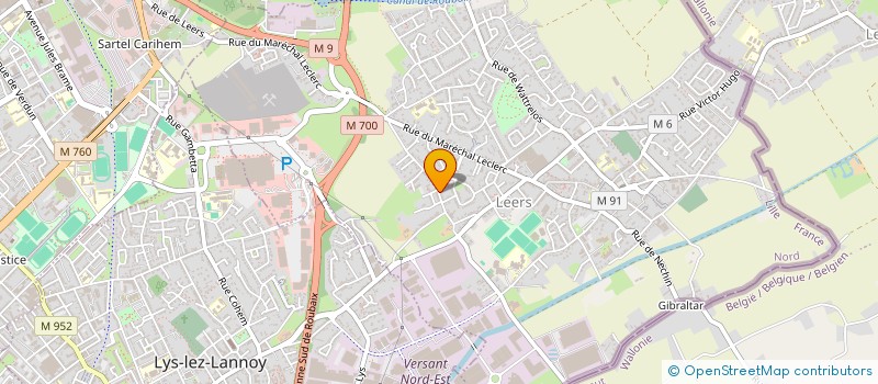 localisation de l'entreprise MADAME VIRGINIE WIPLIE  LEERS