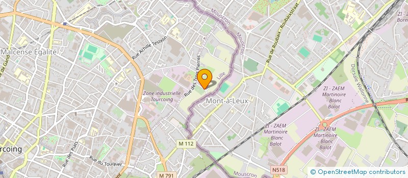 localisation de l'entreprise MADAME VIRGINIE WOJCIECHOWSKI  WATTRELOS