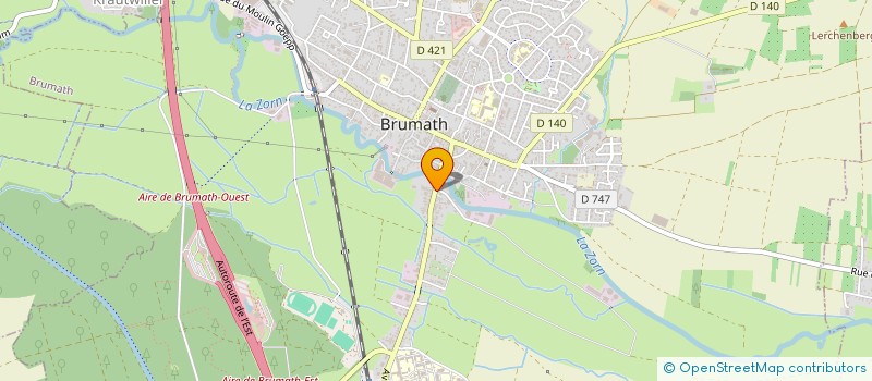 localisation de l'entreprise MADAME VIRGINIE WOLF  BRUMATH