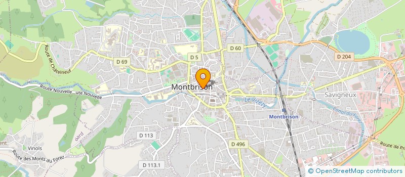 localisation de l'entreprise MADAME VIRGINIE YSSARTEL à MONTBRISON