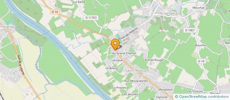 localisation de l'entreprise MADAME VIRGINIE ZANELLY  SAINT-MAIXANT