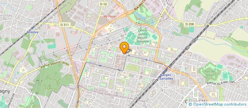 localisation de l'entreprise MADAME VIRGINIE ZARKA  SARCELLES