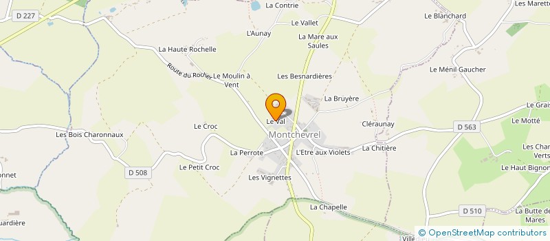 localisation de l'entreprise MADAME VIRGINIE ZERBATO à MONTCHEVREL