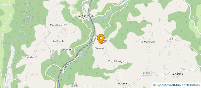 localisation de l'entreprise MADAME VIRGNIE LAFON à LE TRIOULOU
