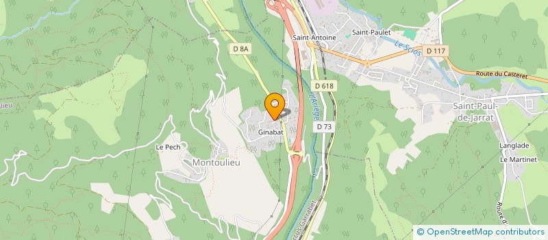 localisation de l'entreprise MADAME VIRIDIANA FOUREST  MONTOULIEU