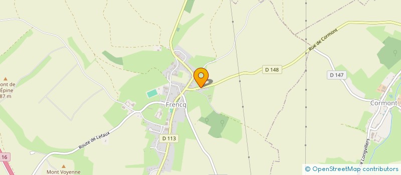 localisation de l'entreprise MADAME VIRIGINIE MIOT  FRENCQ