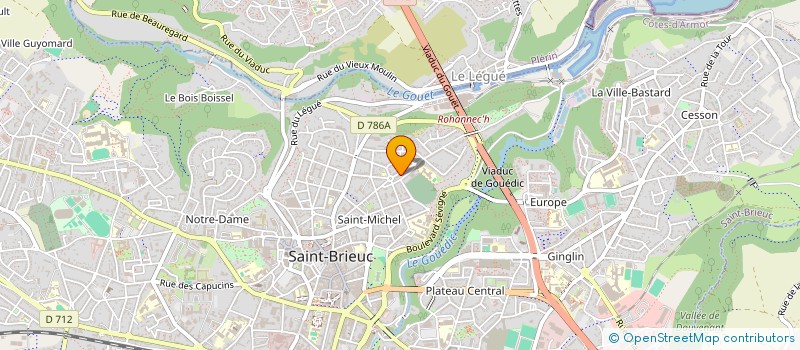localisation de l'entreprise MADAME VIRIGNIE COUTIN à SAINT-BRIEUC
