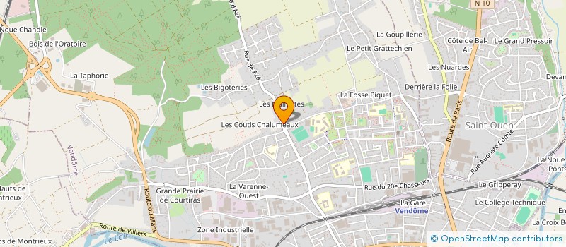 localisation de l'entreprise MADAME VIRILINE TOUCHET  VENDOME