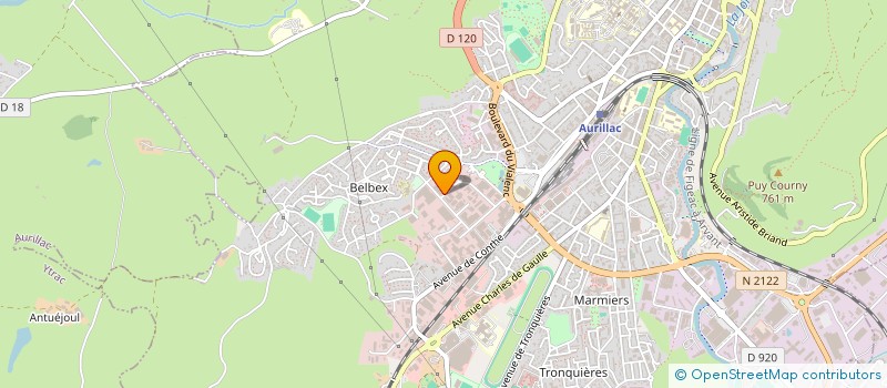 localisation de l'entreprise MADAME VITA YOUZKO à AURILLAC
