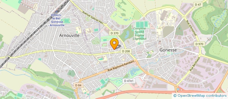 localisation de l'entreprise MADAME VITALINE BINGUNIA NKENGI  GONESSE