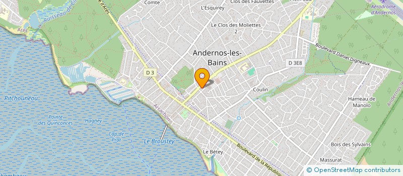 localisation de l'entreprise MADAME VITORINA FERNANDES CARVALHO à ANDERNOS-LES-BAINS