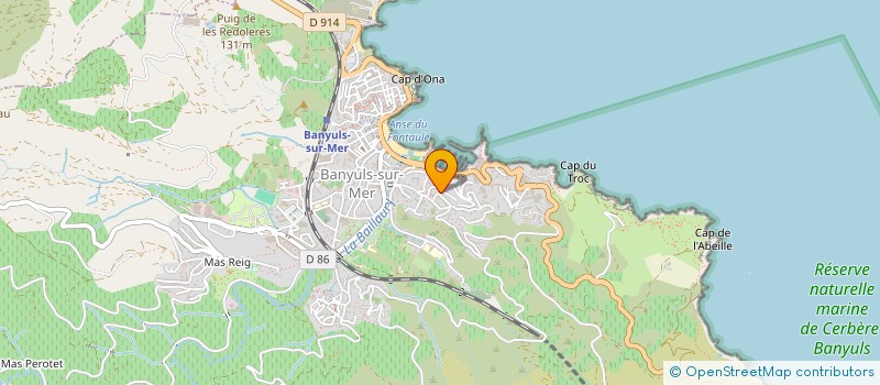 localisation de l'entreprise MADAME VIVEKA MARTIN  BANYULS-SUR-MER