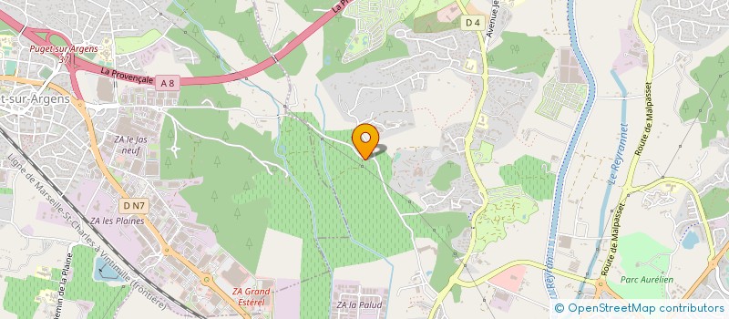 localisation de l'entreprise MADAME VIVETTE CHAUVIER à FREJUS