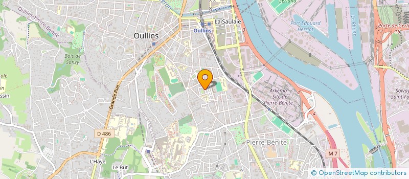 localisation de l'entreprise MADAME VIVIAN ODIRU  OULLINS-PIERRE-BENITE