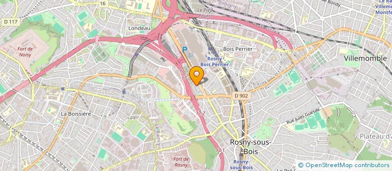 localisation de l'entreprise MADAME VIVIANA BOMPARD à ROSNY-SOUS-BOIS