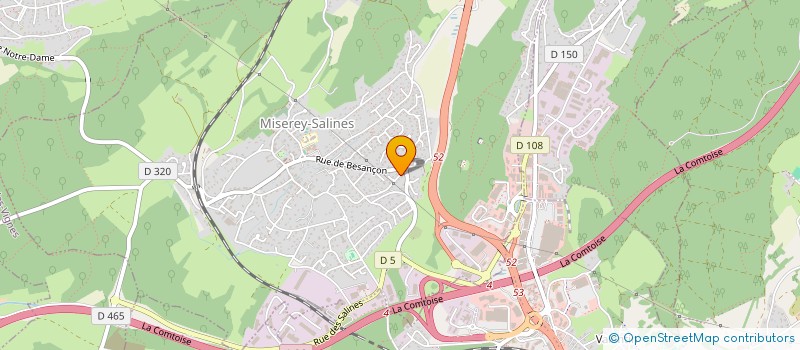 localisation de l'entreprise MADAME VIVIANA LEUCI  MISEREY-SALINES