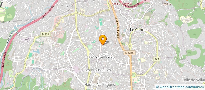 localisation de l'entreprise MADAME VIVIANA OLIVEIRA COSTA à LE CANNET