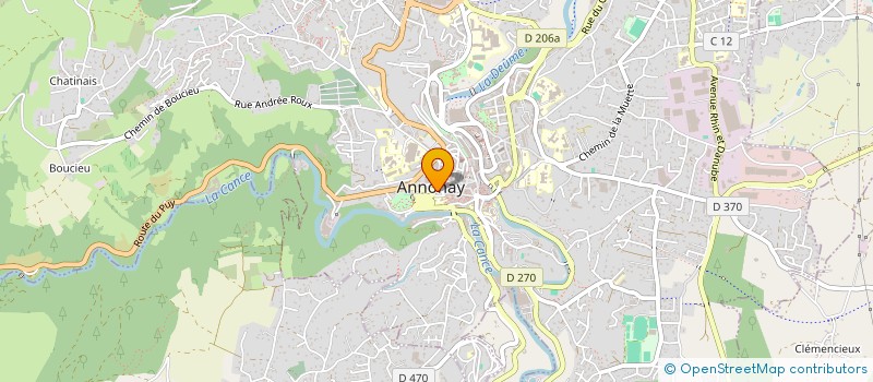 localisation de l'entreprise MADAME VIVIANA ROUSSEAU  ANNONAY