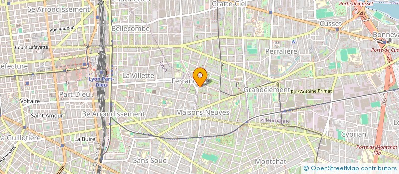 localisation de l'entreprise MADAME VIVIANA TOBON LOPEZ  VILLEURBANNE