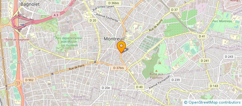 localisation de l'entreprise MADAME VIVIANE ABSALON à MONTREUIL