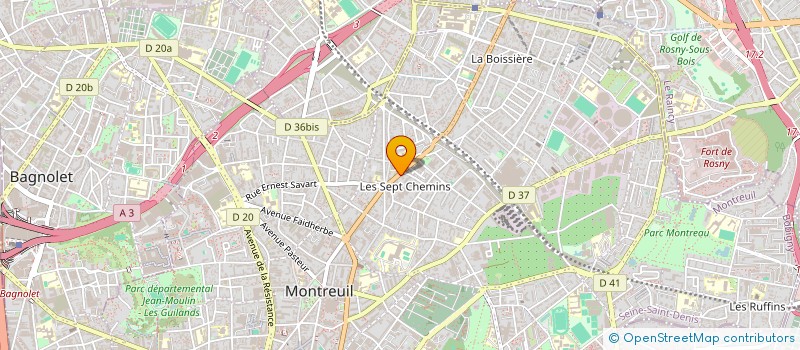 localisation de l'entreprise MADAME VIVIANE ALAOSSI à MONTREUIL