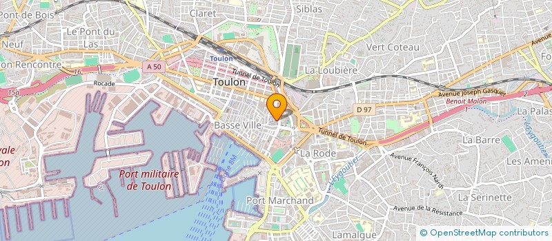 localisation de l'entreprise MADAME VIVIANE BEAUDOIN  TOULON