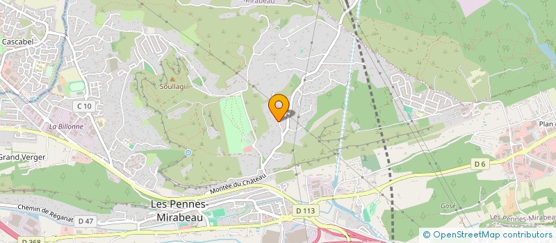 localisation de l'entreprise MADAME VIVIANE BERNADAC à LES PENNES-MIRABEAU