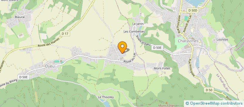 localisation de l'entreprise MADAME VIVIANE BERNARD  EYDOCHE