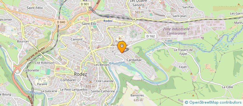 localisation de l'entreprise MADAME VIVIANE BERNARD à RODEZ