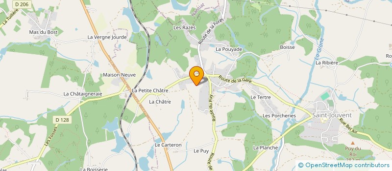 localisation de l'entreprise MADAME VIVIANE BICHAUD à SAINT-JOUVENT