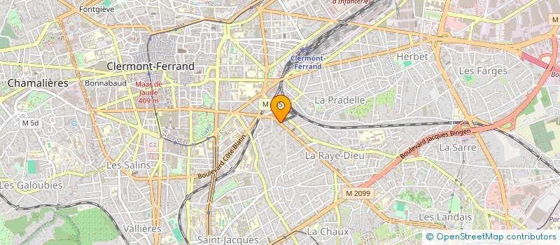 localisation de l'entreprise MADAME VIVIANE BLANDIN  CLERMONT-FERRAND