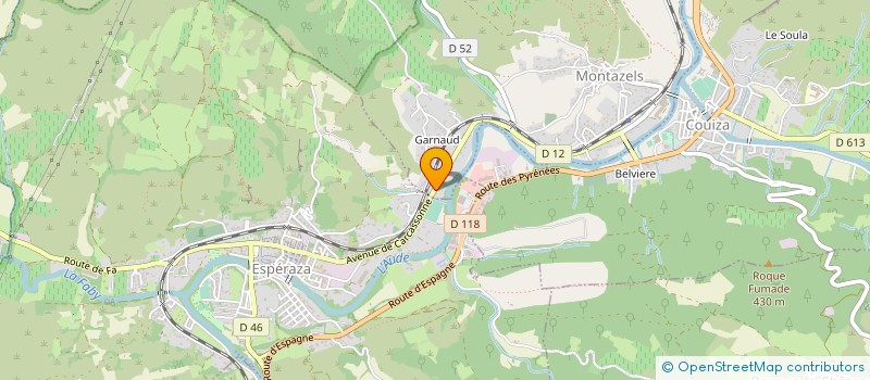 localisation de l'entreprise MADAME VIVIANE BONNAFOUS  MONTAZELS