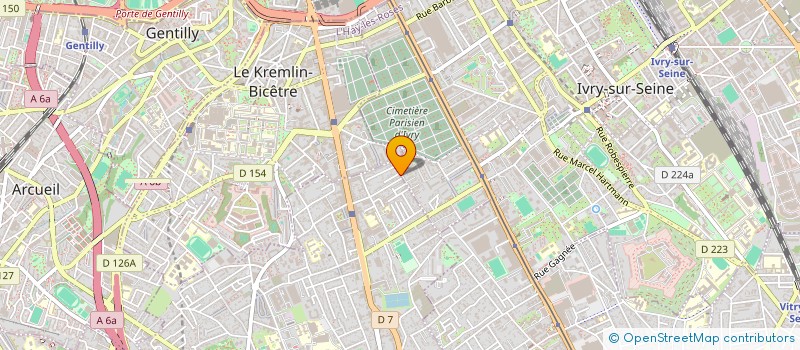 localisation de l'entreprise MADAME VIVIANE BOUILLERET  VILLEJUIF