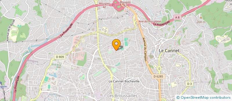 localisation de l'entreprise MADAME VIVIANE BOULLAIN à LE CANNET