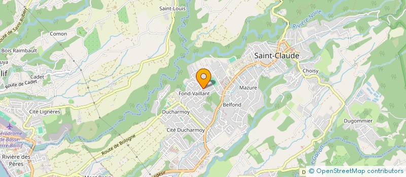 localisation de l'entreprise MADAME VIVIANE BRARD à SAINT-CLAUDE