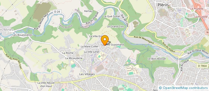 localisation de l'entreprise MADAME VIVIANE BREANT à SAINT-BRIEUC