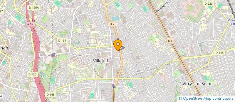 localisation de l'entreprise MADAME VIVIANE BRIAND  VILLEJUIF