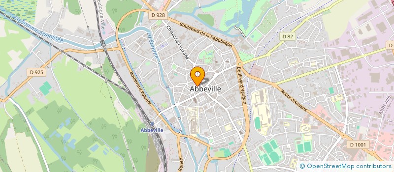 localisation de l'entreprise MADAME VIVIANE BULIN à ABBEVILLE