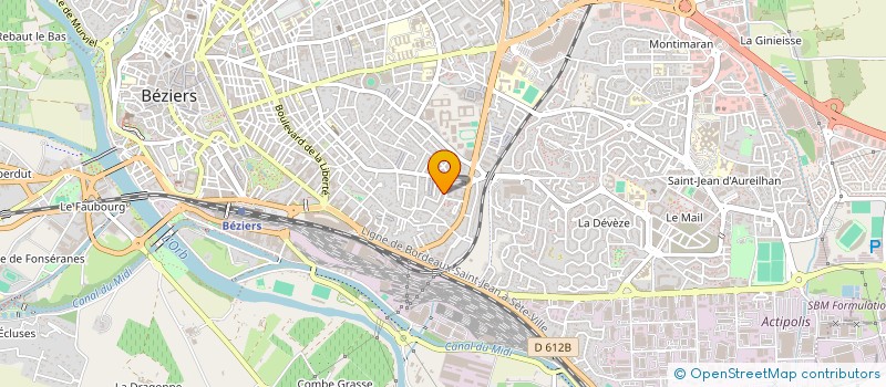 localisation de l'entreprise MADAME VIVIANE BURLERAUX  BEZIERS