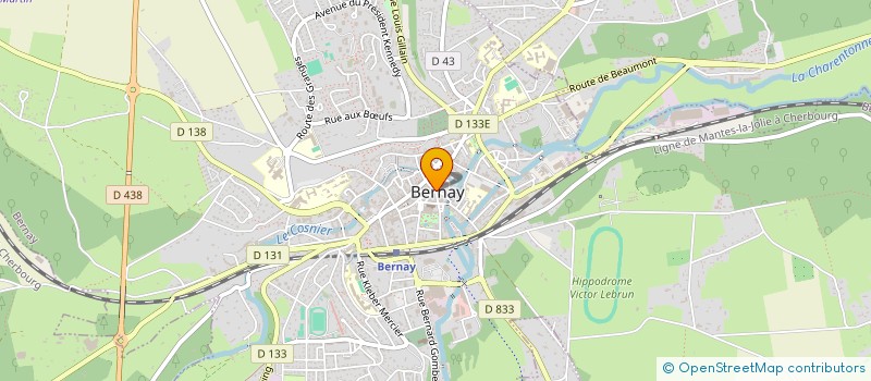 localisation de l'entreprise MADAME VIVIANE CHARLERY  BERNAY