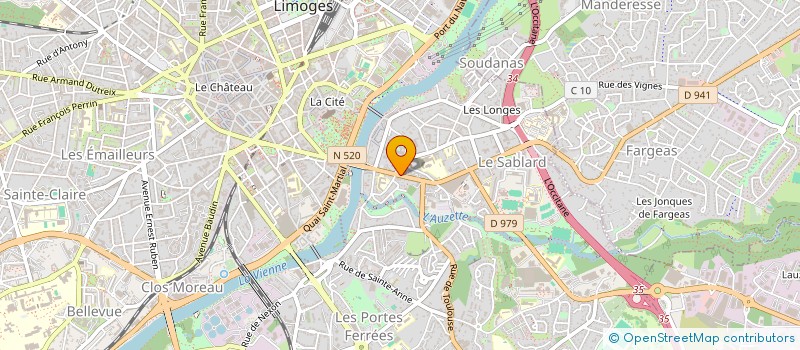 localisation de l'entreprise MADAME VIVIANE CHAUSSE à LIMOGES