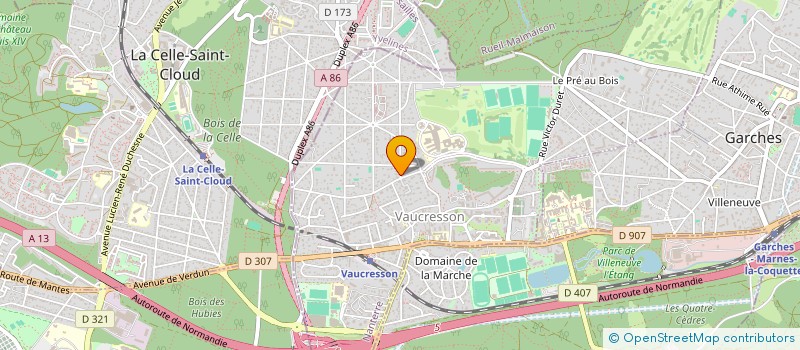 localisation de l'entreprise MADAME VIVIANE CLAUDEL à VAUCRESSON