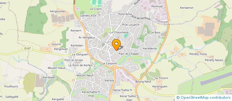 localisation de l'entreprise MADAME VIVIANE CLOAREC  GOUESNOU