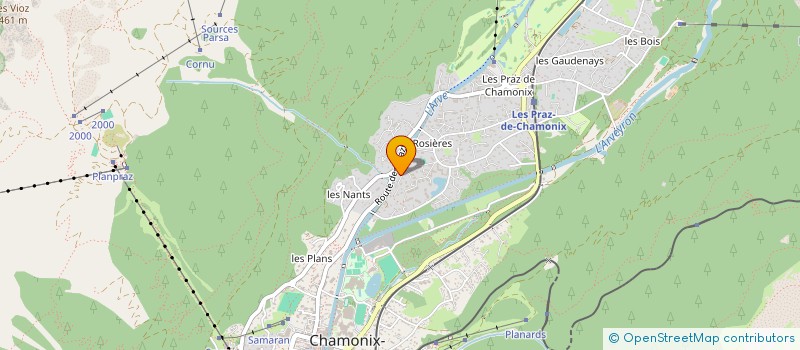localisation de l'entreprise MADAME VIVIANE COLAUTTI à CHAMONIX-MONT-BLANC
