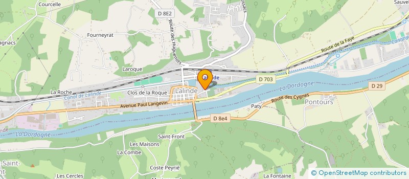 localisation de l'entreprise MADAME VIVIANE COSSE  LALINDE