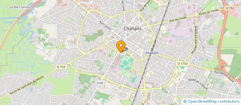 localisation de l'entreprise MADAME VIVIANE COURTIER à CHALLANS