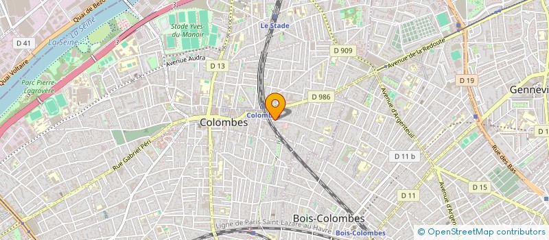 localisation de l'entreprise MADAME VIVIANE COUSIN  COLOMBES